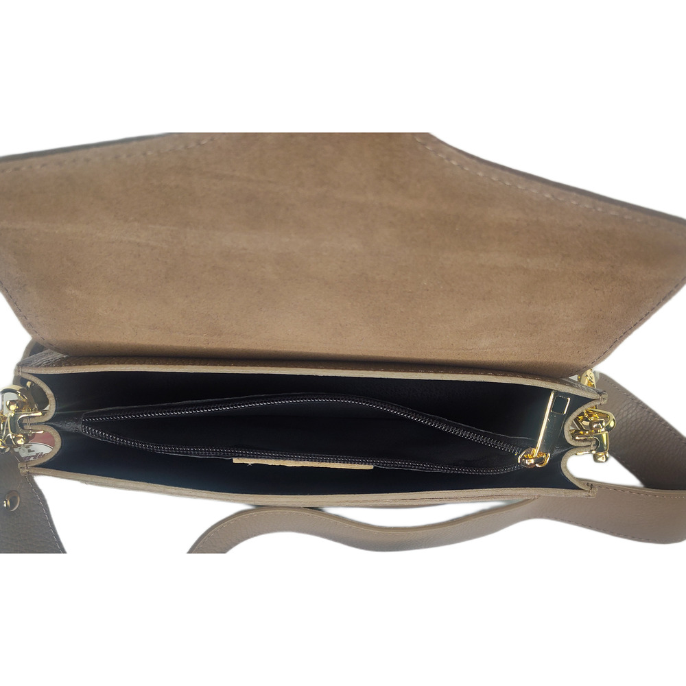 Charlie Leather Zilvia Green/Olive Small Suede & Pebbled Handbag/Crossbody-NWT - Picture 7 of 11